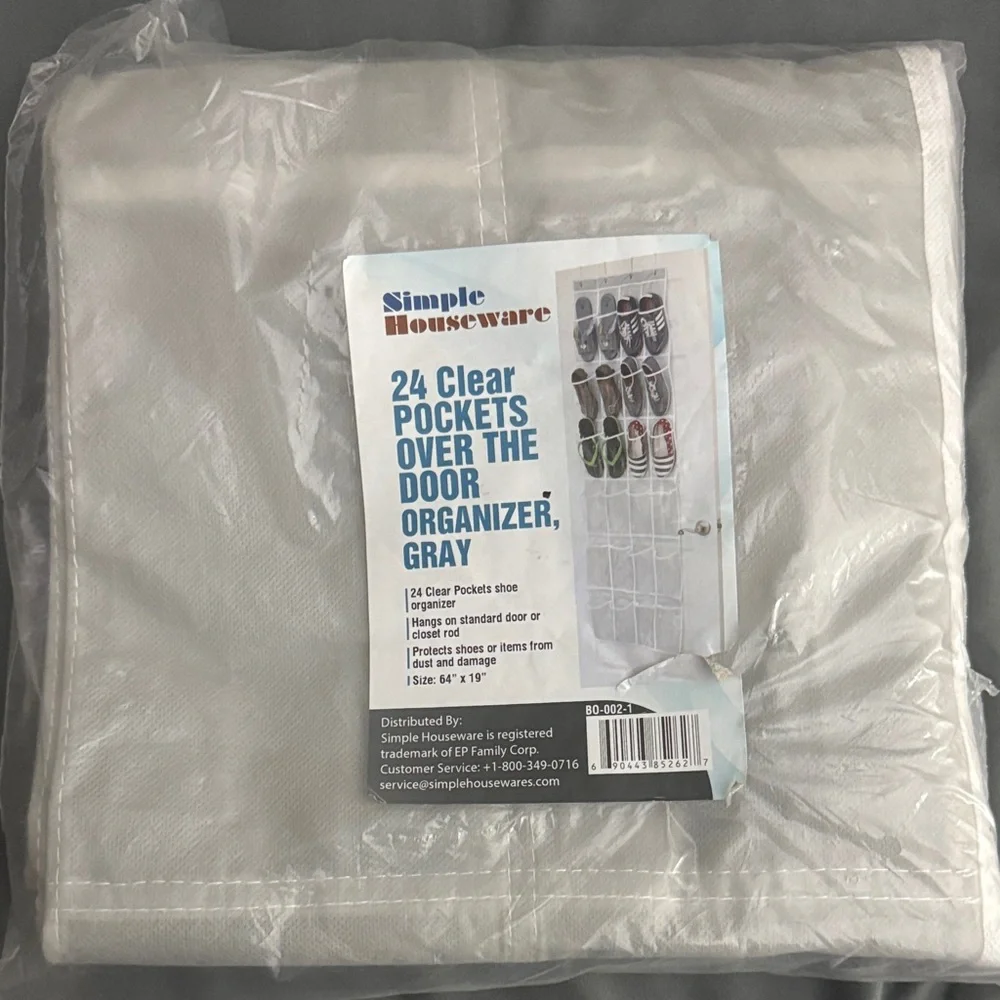 Gray Over the Door Organizer